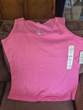 St. John's Bay Pink Scoop Neck Tank Top